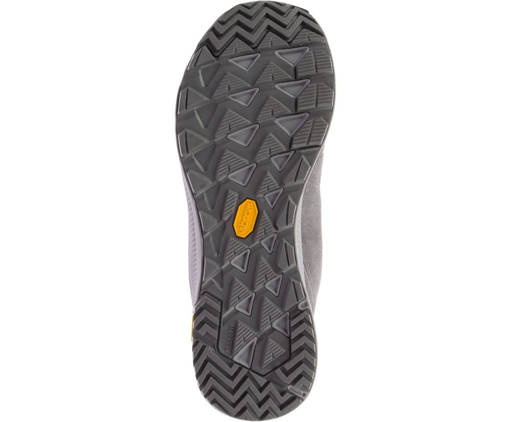 Botas Homem - Merrell Ontario Suede Mid - Cinzentas - YXI584309